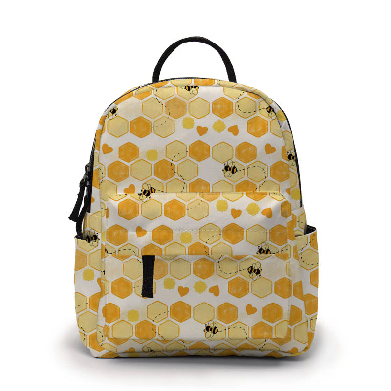 Mini Backpack - Honeycomb Bee Heart