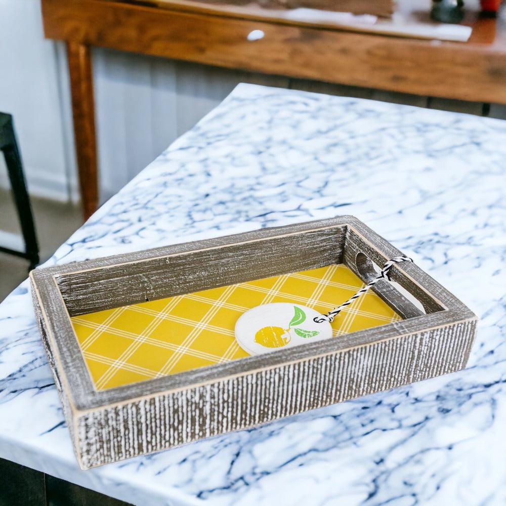 Squeeze The Day Wooden Tray