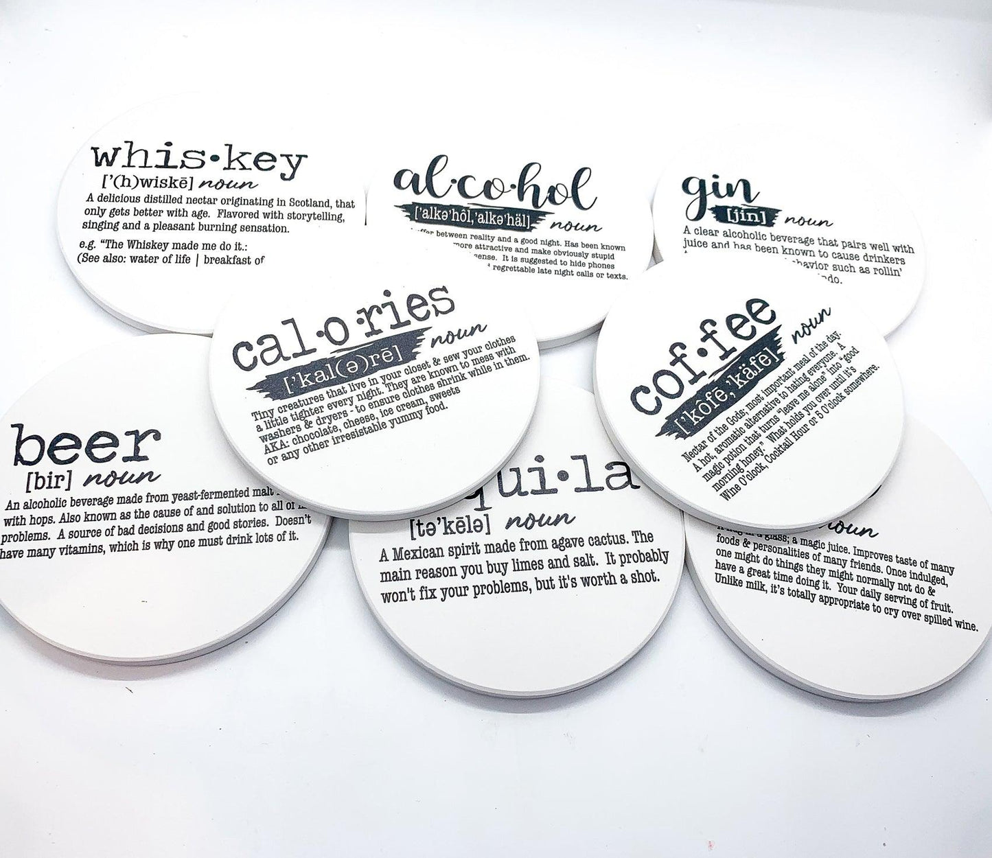 Gin bar gifts
Vodka definition decor
Whiskey lover accessories
Rum bar coasters
Mimosa brunch decor