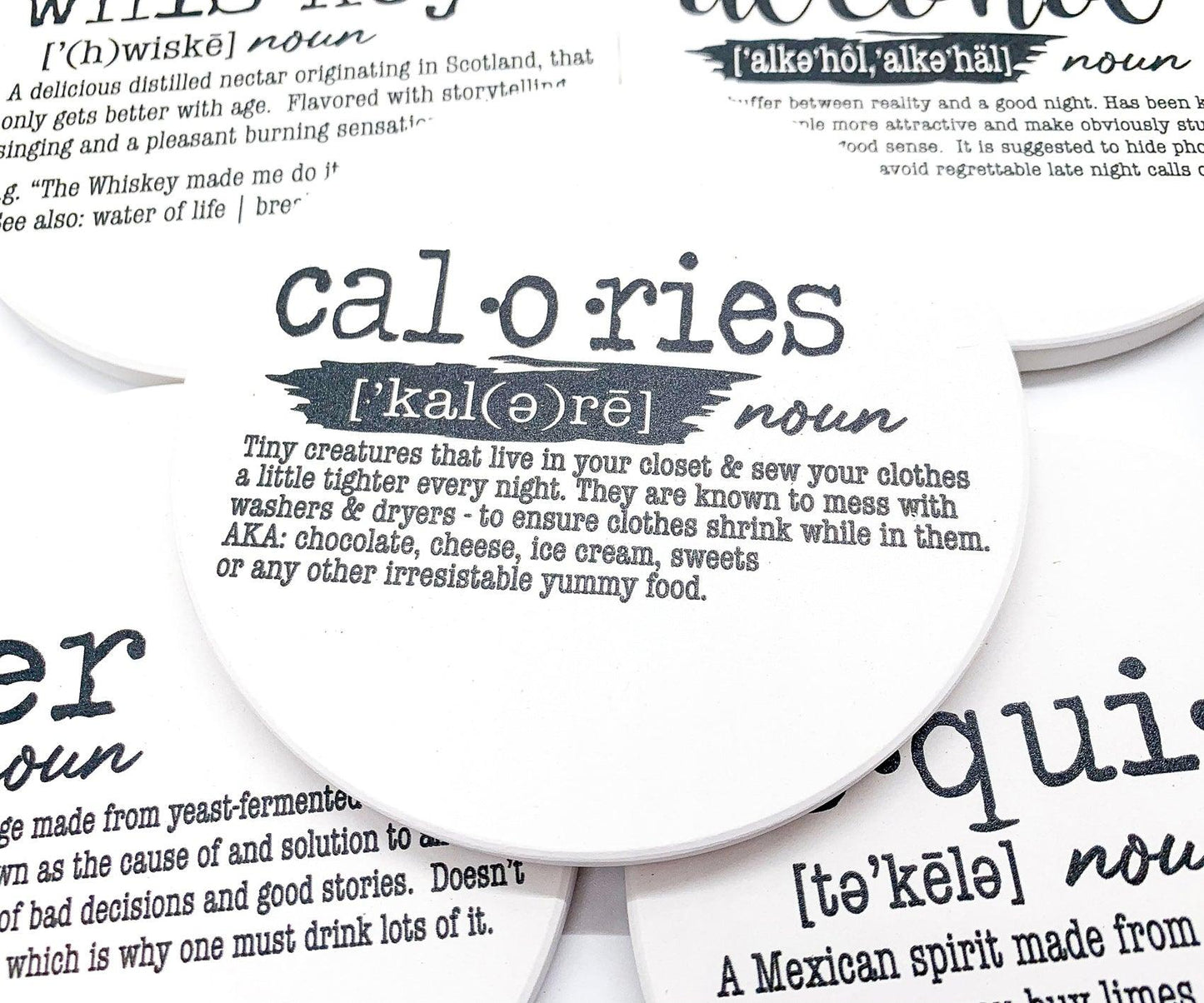 Girls night coasters
Wine tasting accessories
Cocktail party decor
Brunch definition gifts
Happy hour presents