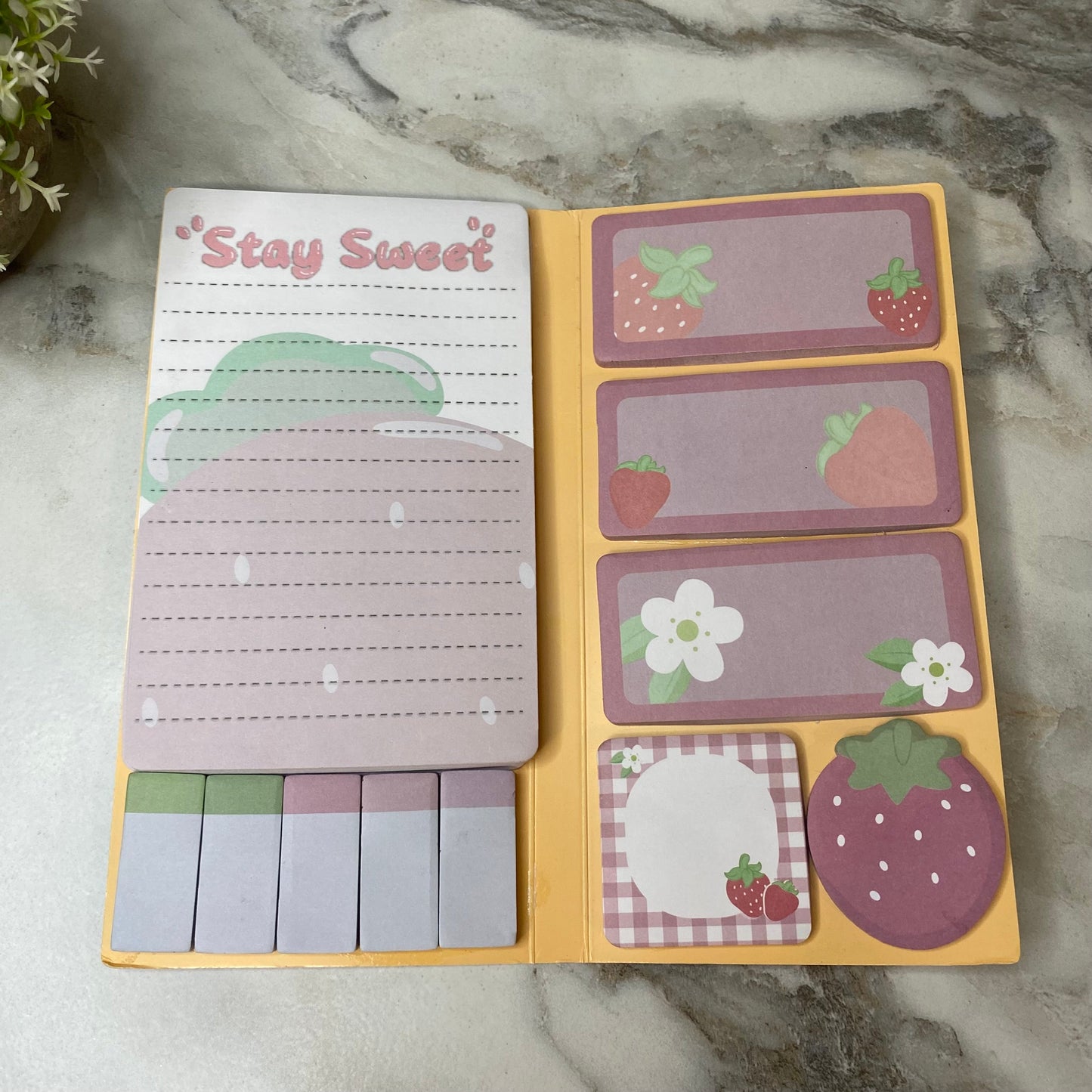 Sticky Note Booklet Set - Strawberry - PREORDER 6/21-6/24