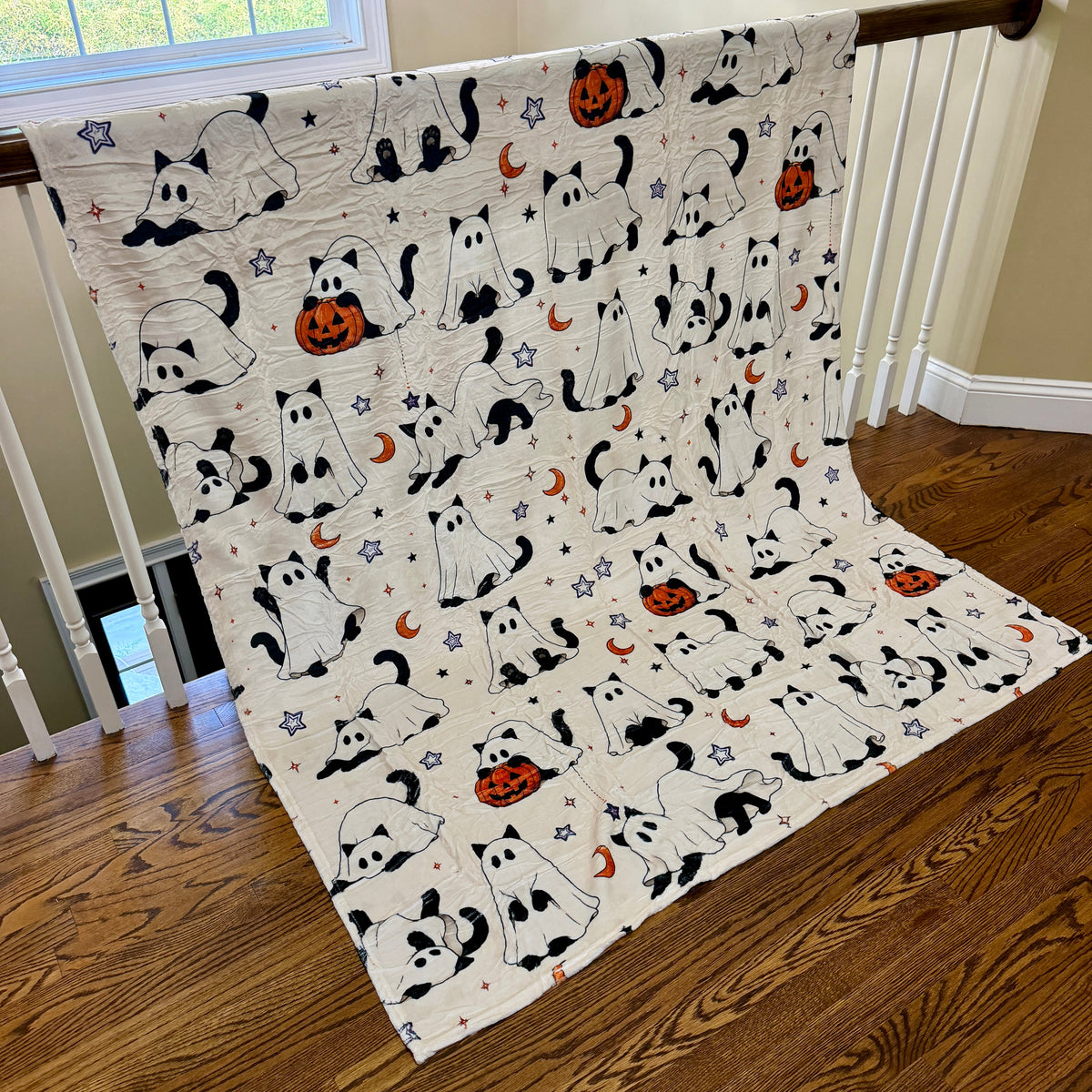 Blanket Halloween #4 - Ghost Cats - PREORDER ends 7/25