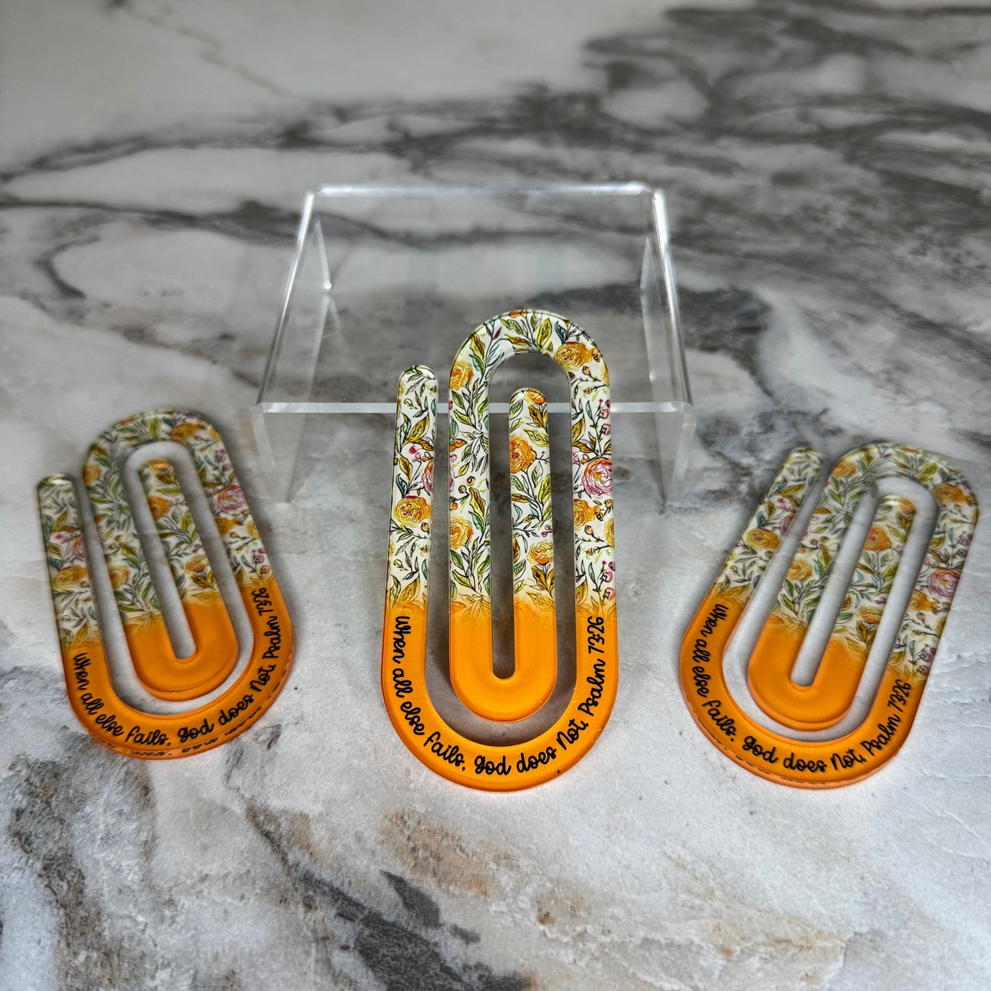 Jumbo Paperclip - Sunset Yellow/Orange