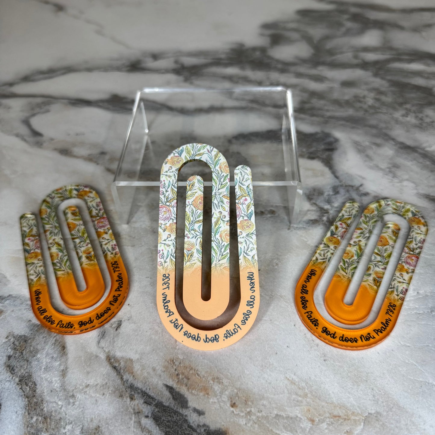 Jumbo Paperclip - Sunset Yellow/Orange