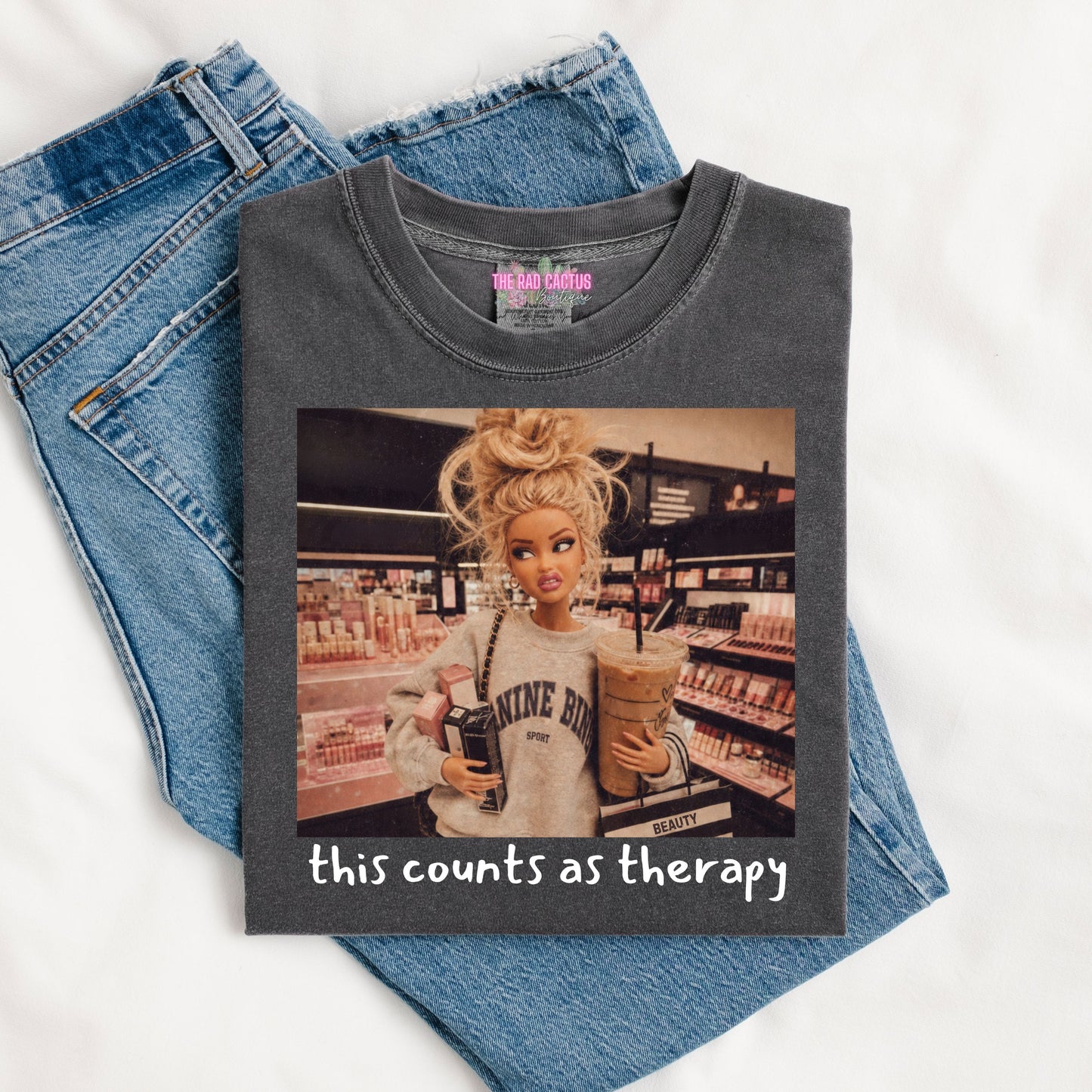 This Counts as Therapy Graphic Tee or Crewneck Sweatshirt