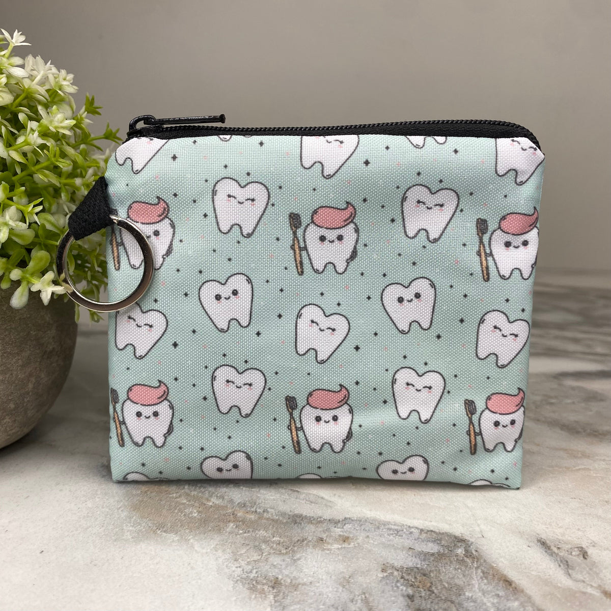 Mini Pouch - Tooth Toothbrush & Toothpaste on Mint