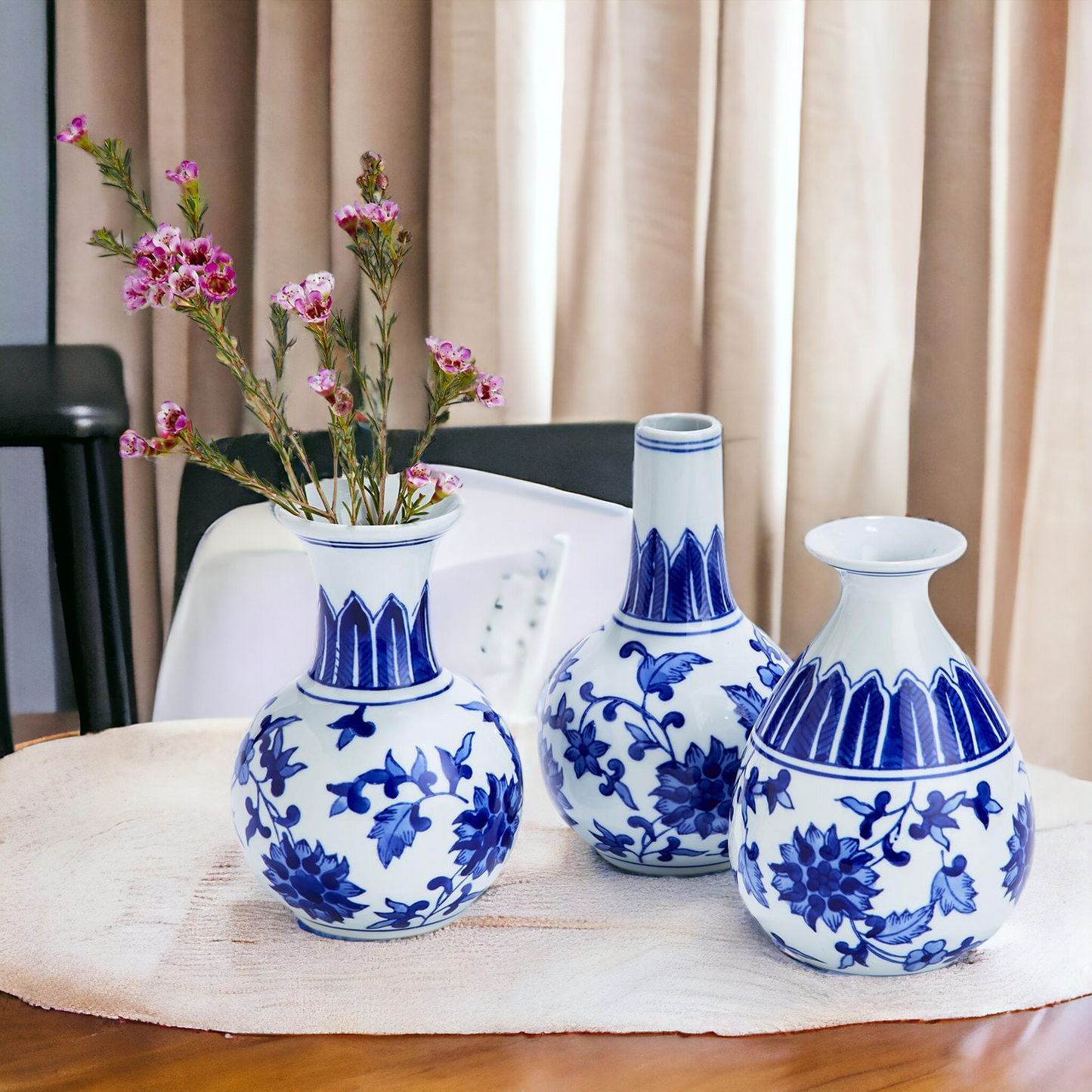 Chinoiserie Mediterranean Vases
