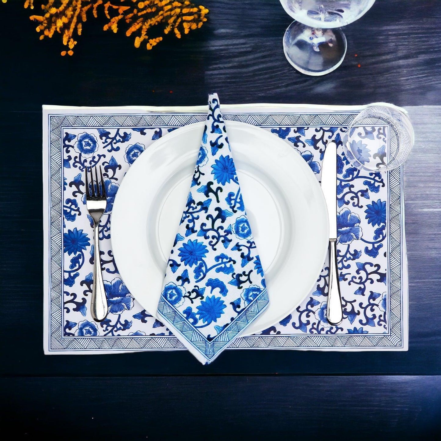 Chinoiserie Paper Placemats