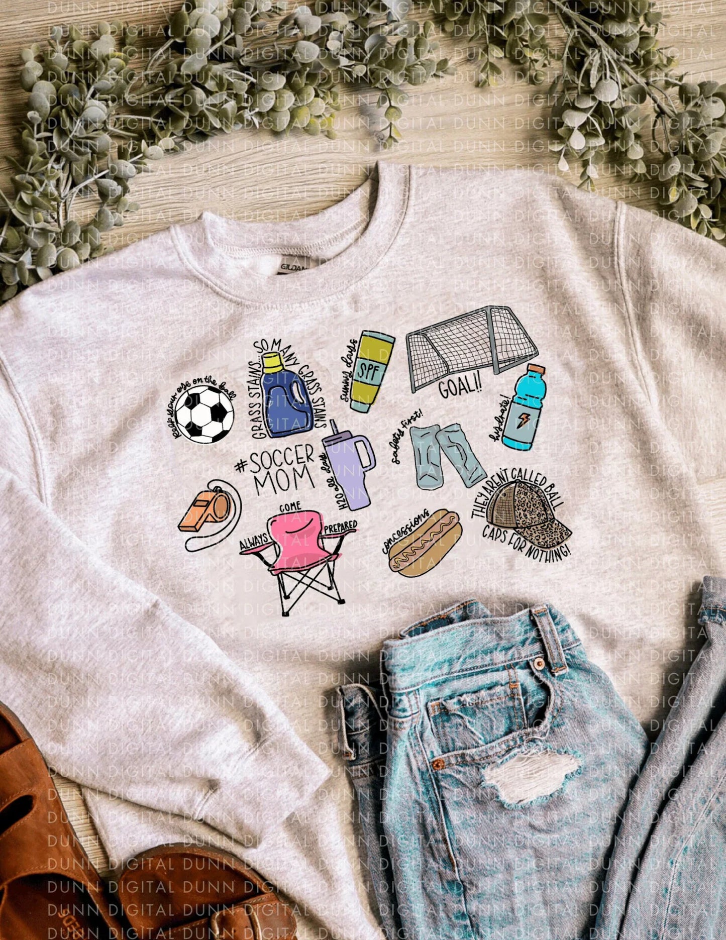 Little Soccer Mom Details Tee/Sweatshirt