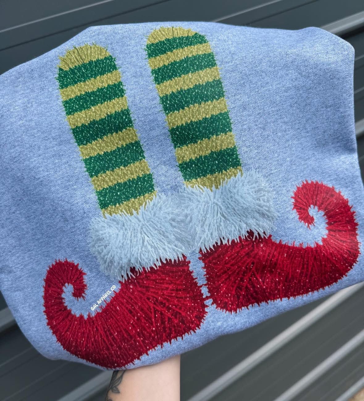 Elf Faux Yarn Tee/Sweatshirt