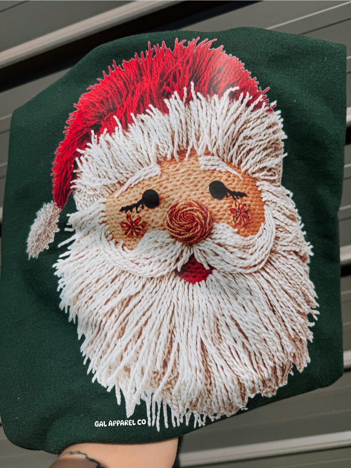 Rosie Santa Faux Yarn Tee/Sweatshirt