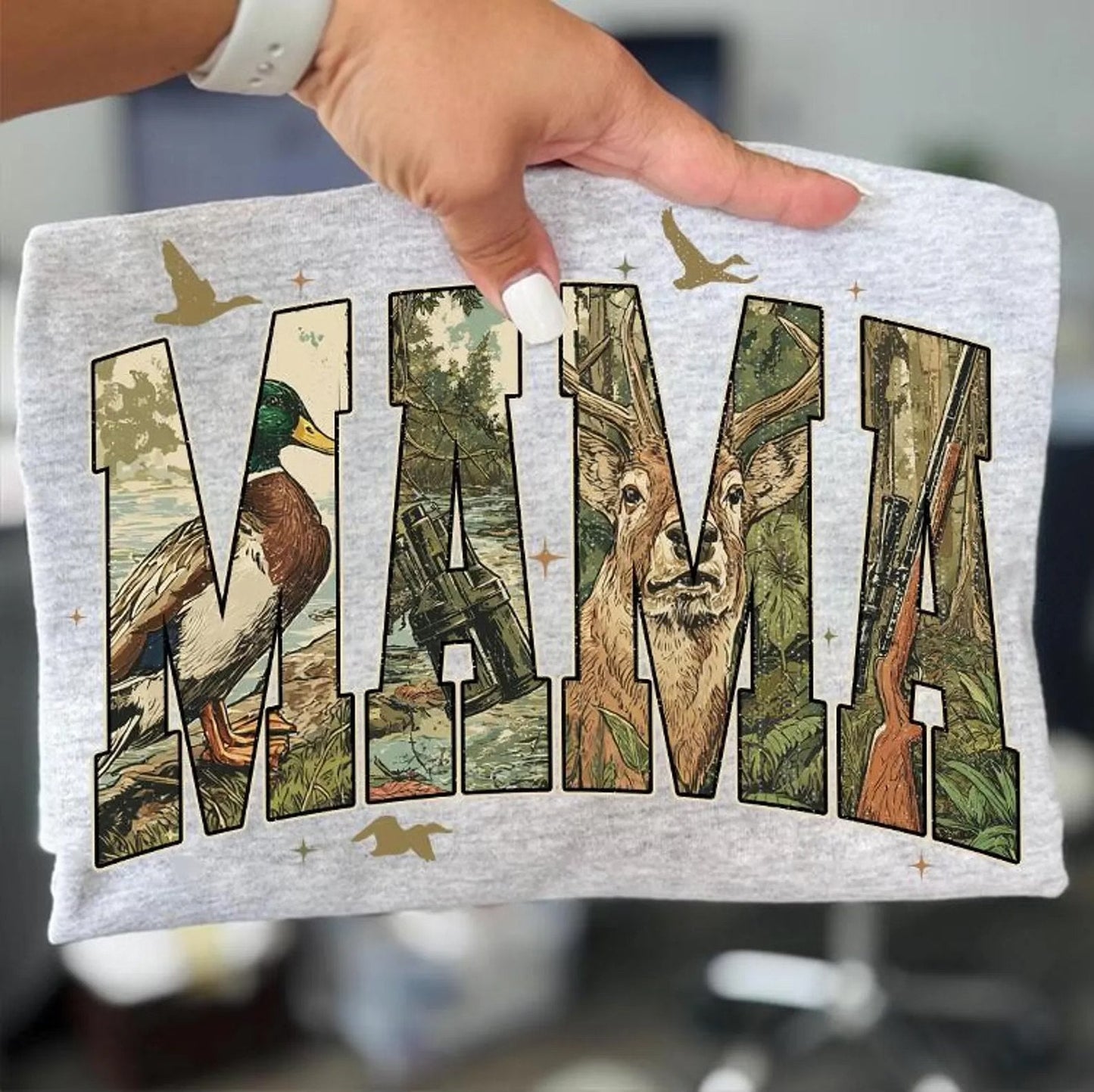 Mama Deer Camo, Hunting Tee/Sweatshirt