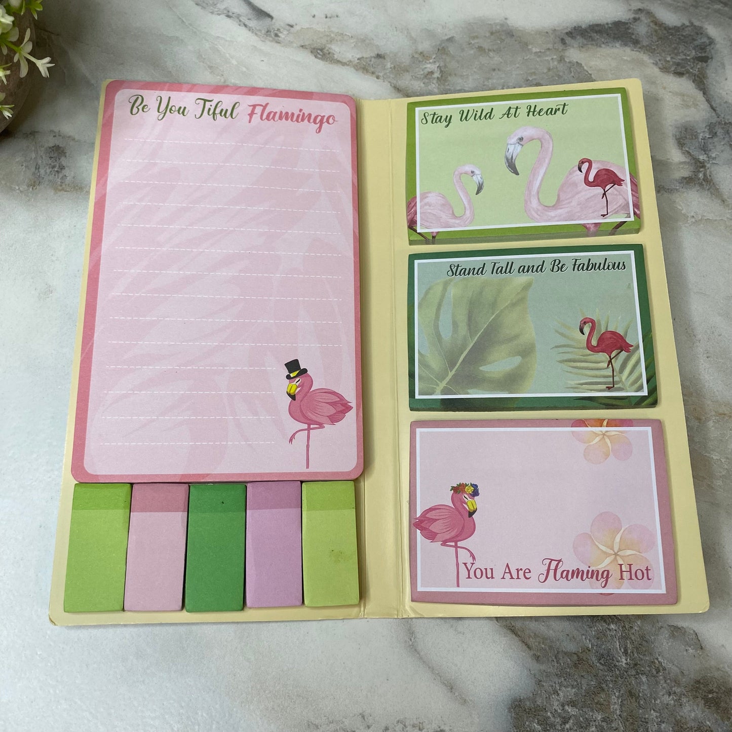 Sticky Note Booklet Set - Flamingo - PREORDER 6/21-6/24