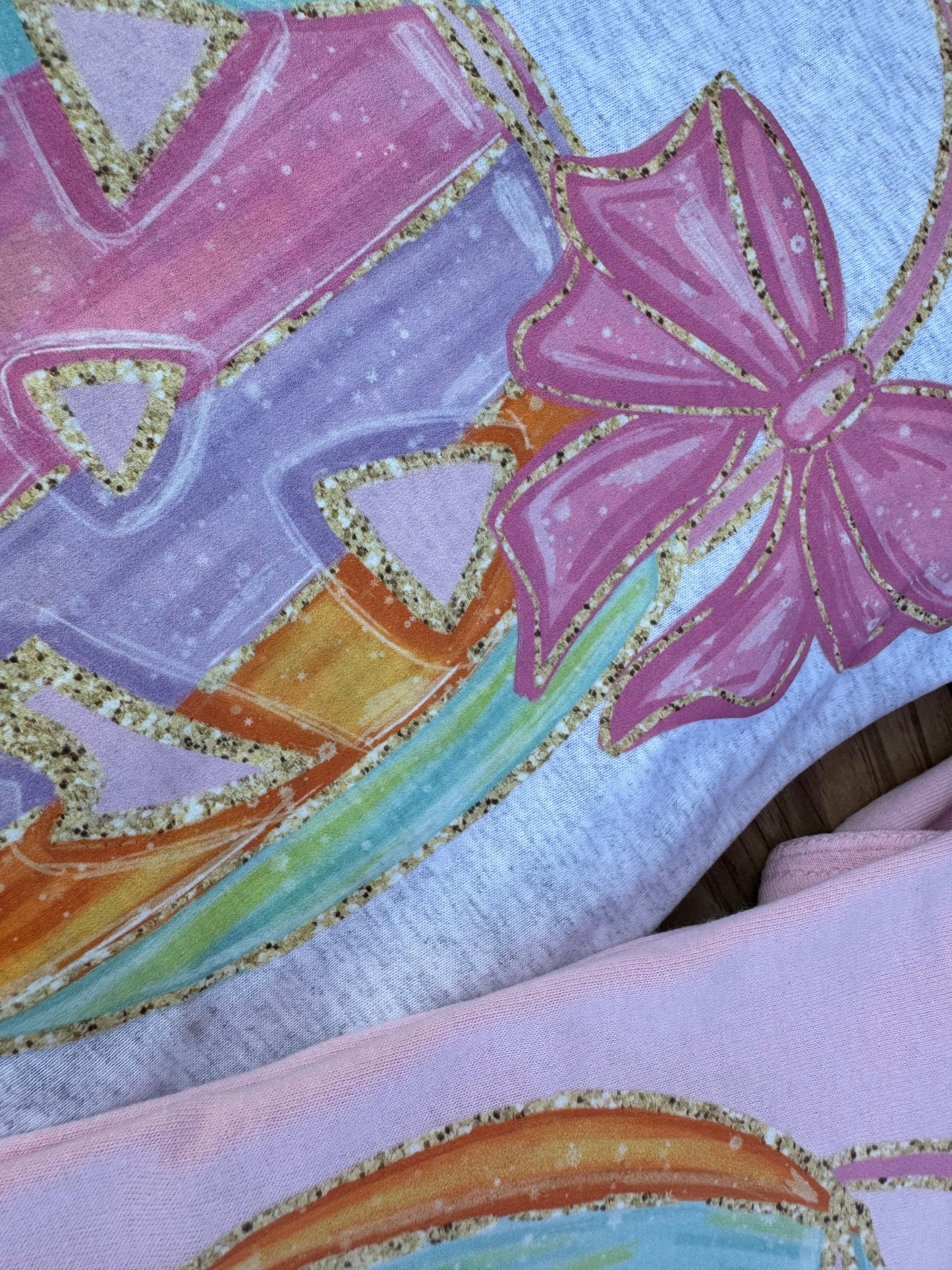Watercolor Pumpkin Tee Faux Glitter Tee/Sweatshirt