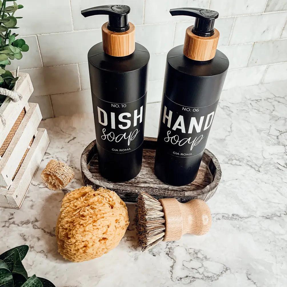 16oz Plastic Black Bottle Dispenser
