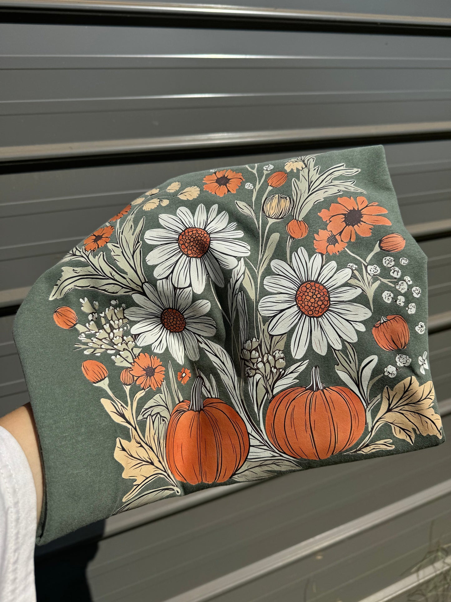 Floral Pumpkin Tee (Comfort Colors)