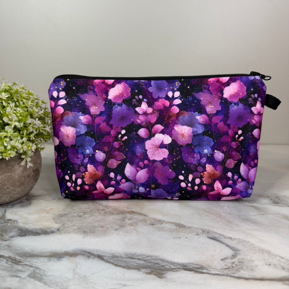 Pouch - Floral Purple