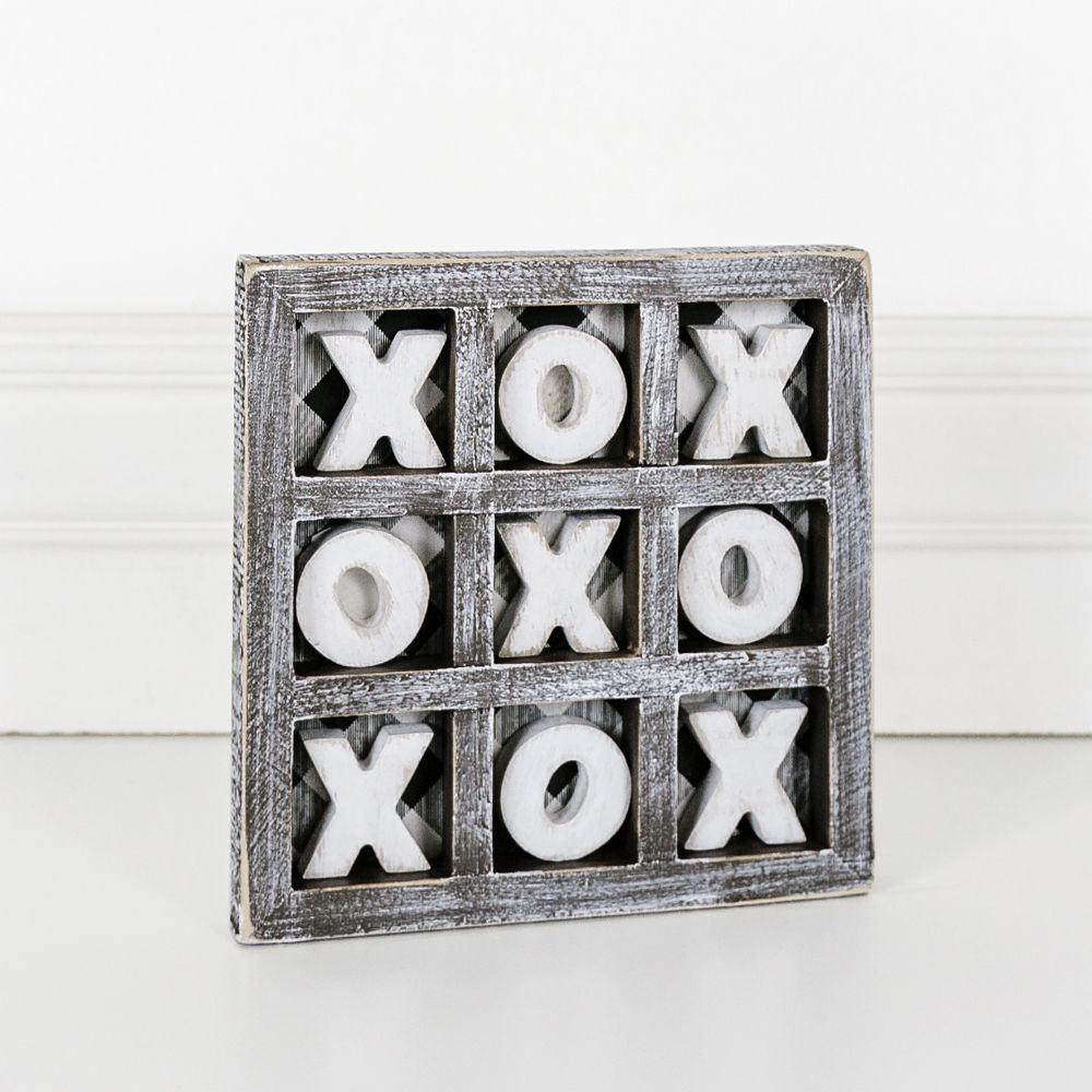Gingham XOXO Tic Tac Toe