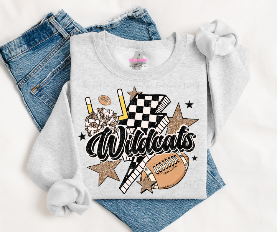 Wildcats Retro Graphic Graphic Tee or Crewneck Sweatshirt
