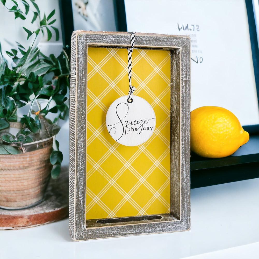 Squeeze The Day Wooden Tray