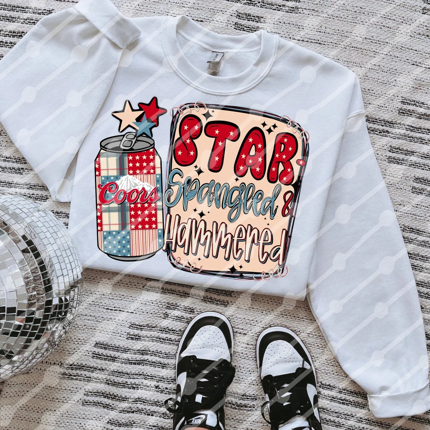 Star-Spangled & Hammered Tee/Sweatshirt