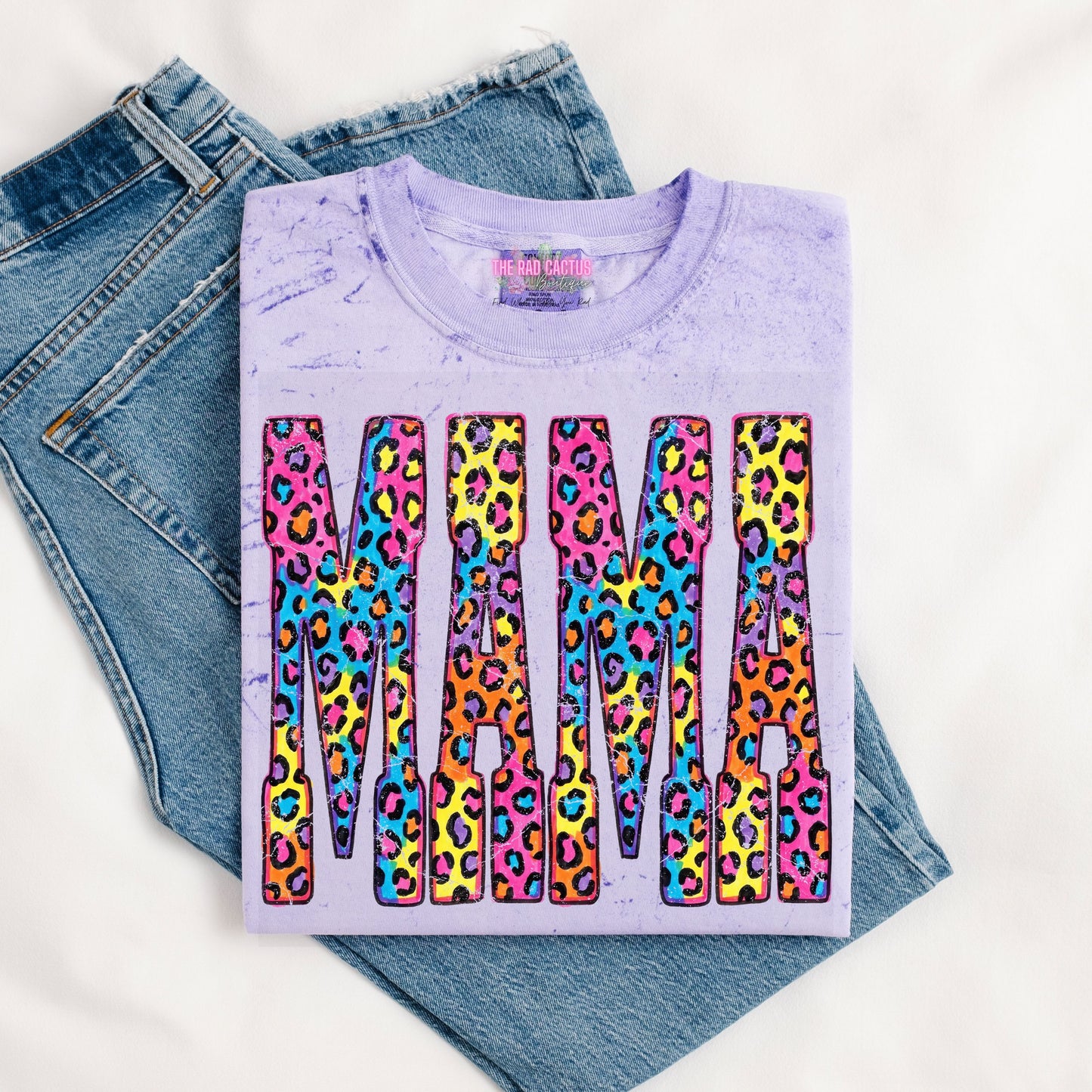 Mama Leopard Graphic Tee or Crewneck Sweatshirt