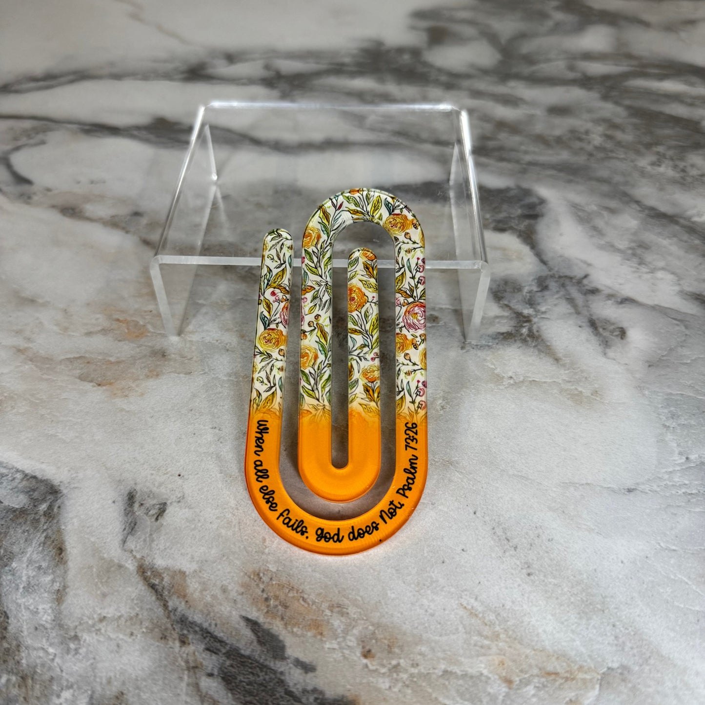 Jumbo Paperclip - Sunset Yellow/Orange