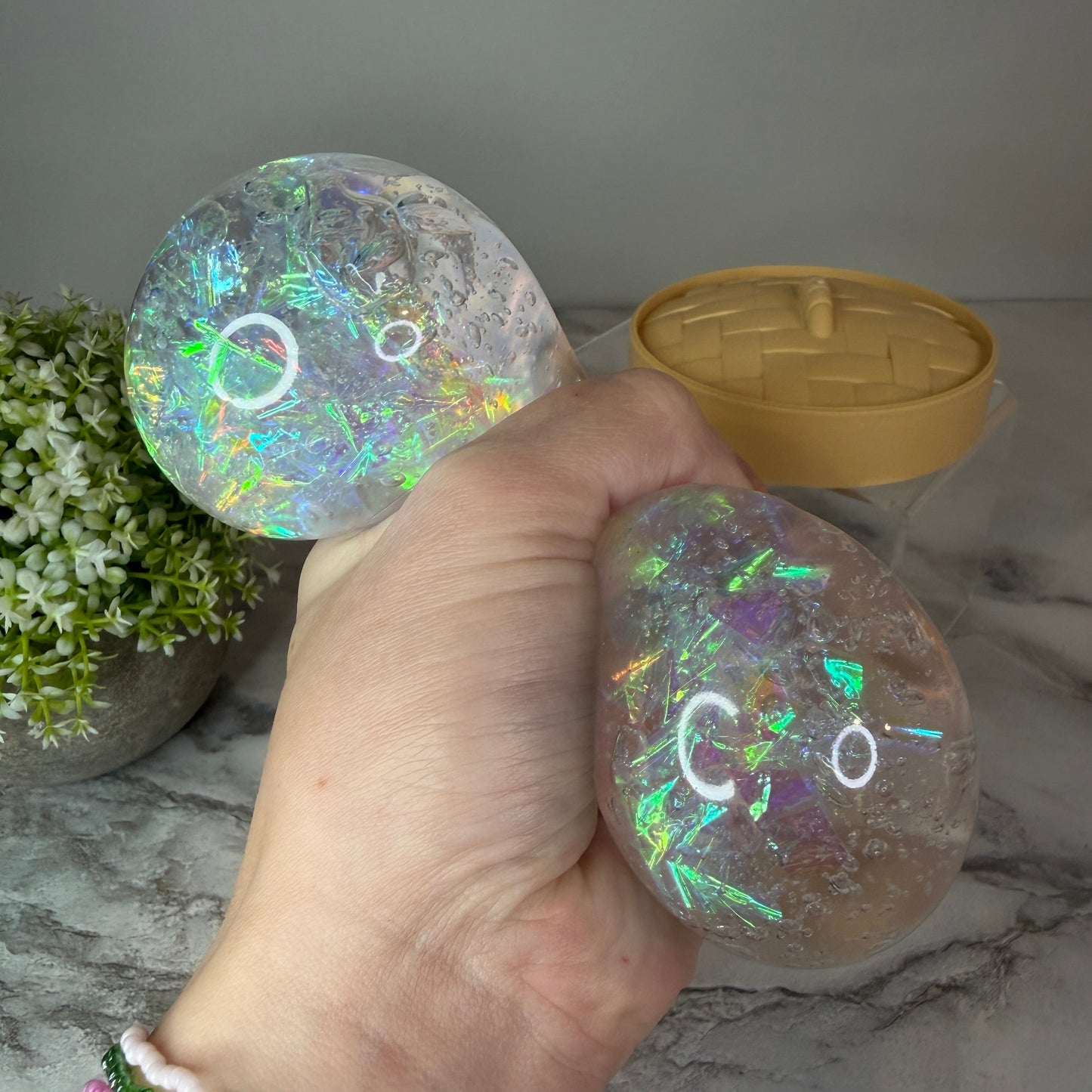 Squishy Toy - Viral Dumpling, Glitter