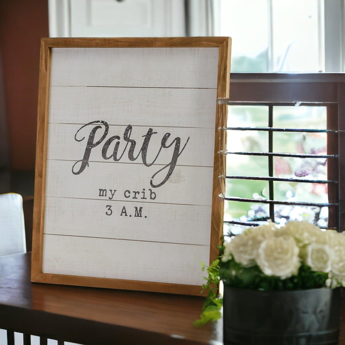 Crib Party Sign