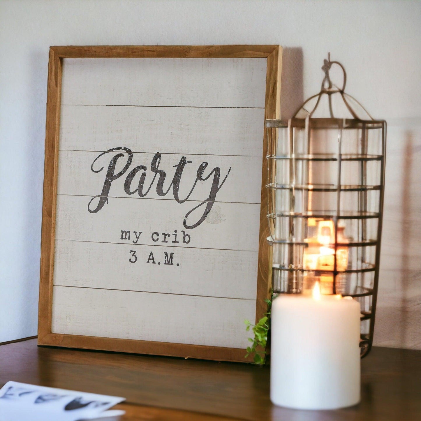 Crib Party Sign
