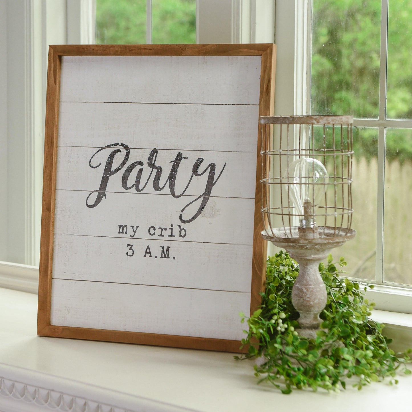 Crib Party Sign