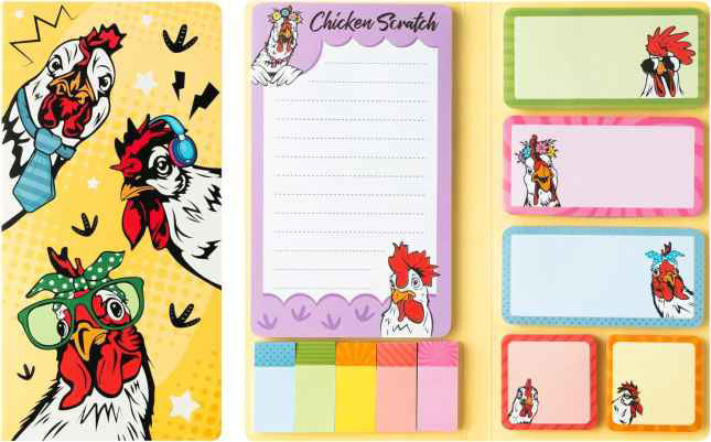 Sticky Note Booklet Set - Chicken - PREORDER 6/21-6/24