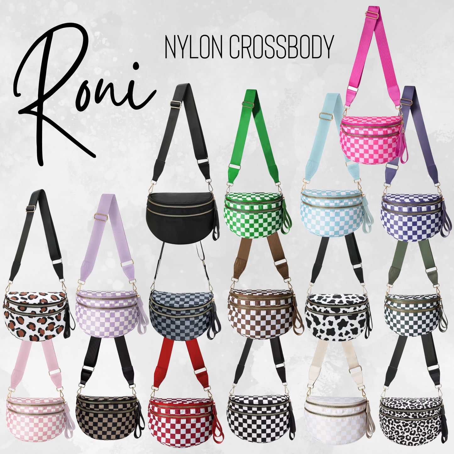 Roni - Nylon Crossbody - Taupe Brown