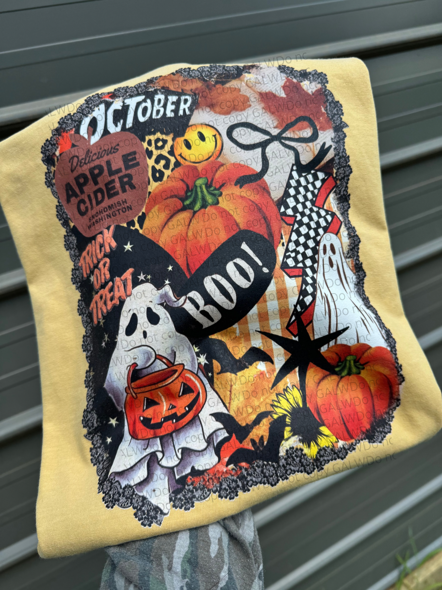 October Delicious Apple Cider Ghost Tee/Sweatshirt