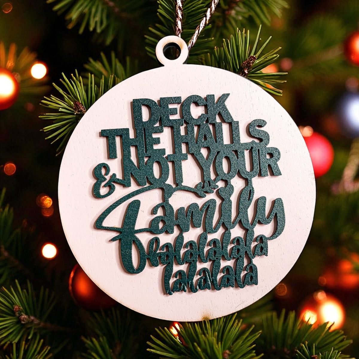 Deck the Halls Ornmanet 12 Colors