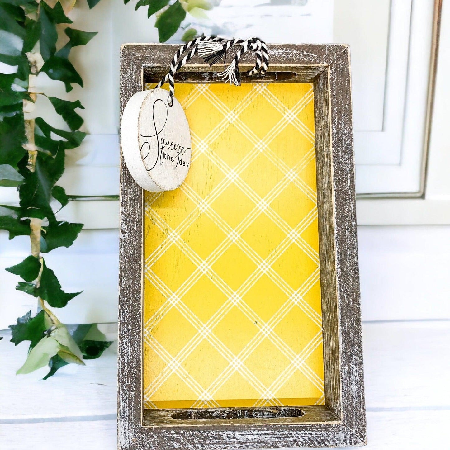 Squeeze The Day Wooden Tray