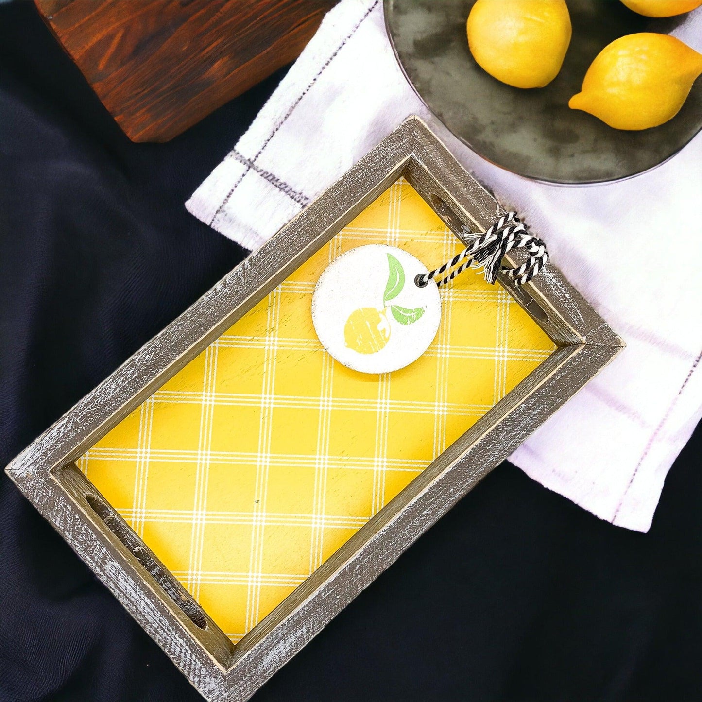Squeeze The Day Wooden Tray