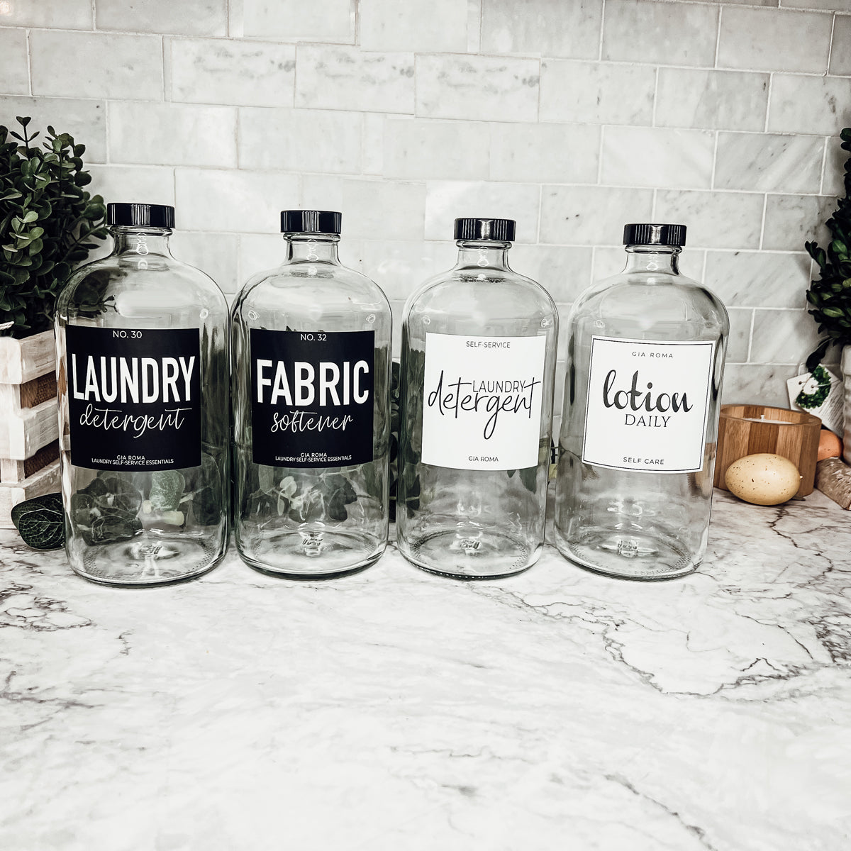 Refillable Glass Dispenser Bottles For Home