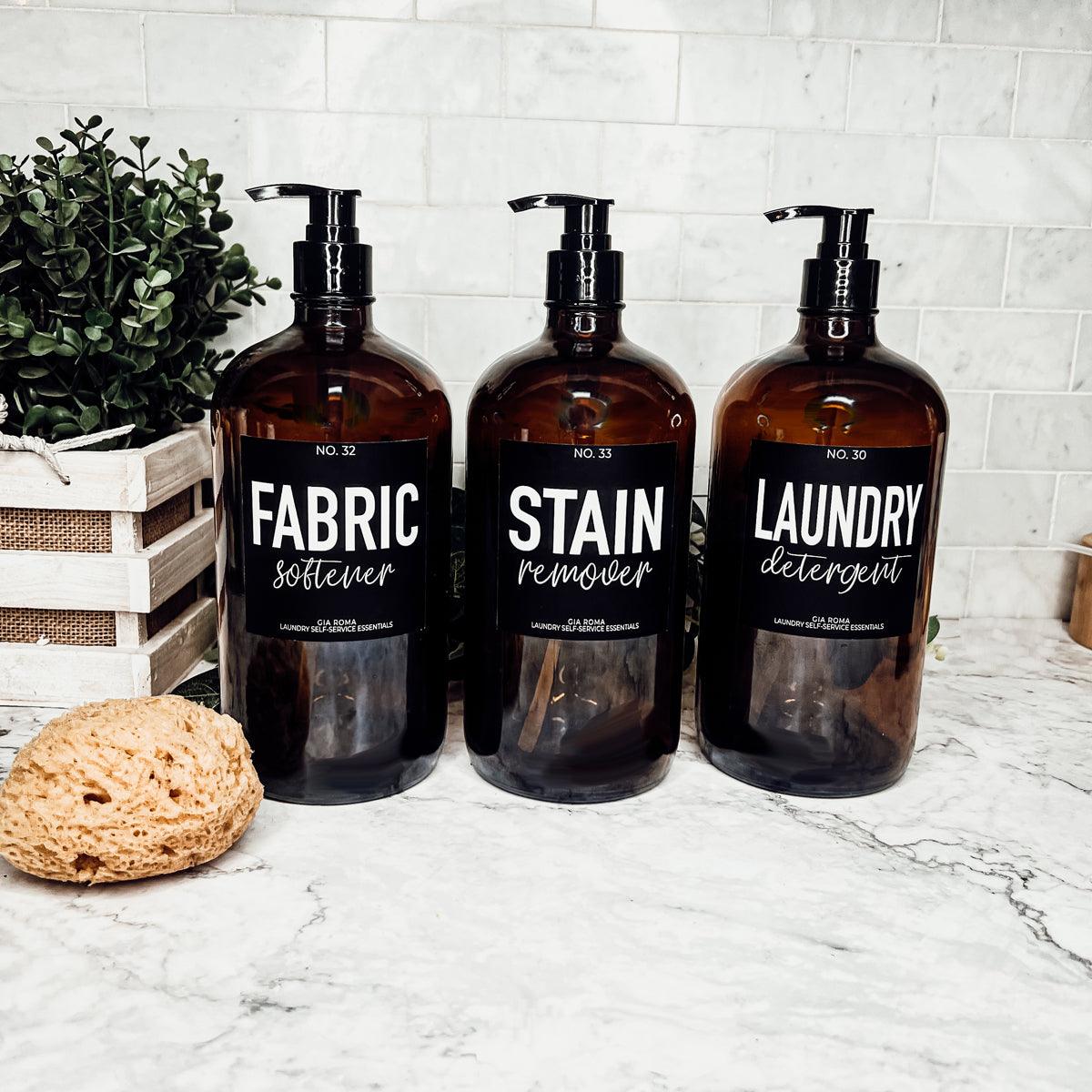 32oz Glass Amber Dispensers