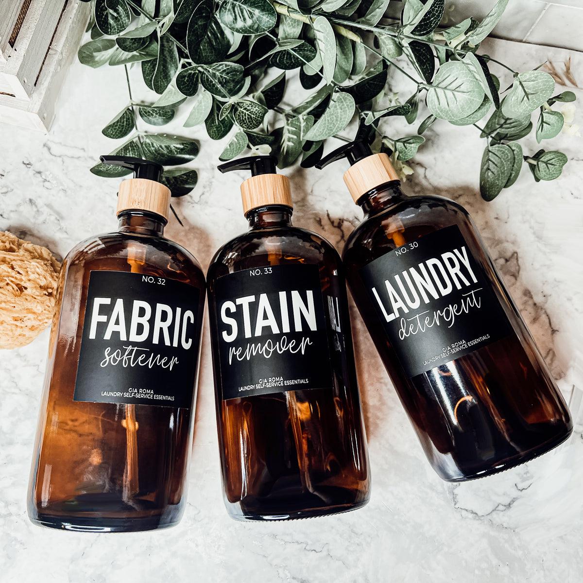 32oz Glass Amber Dispensers