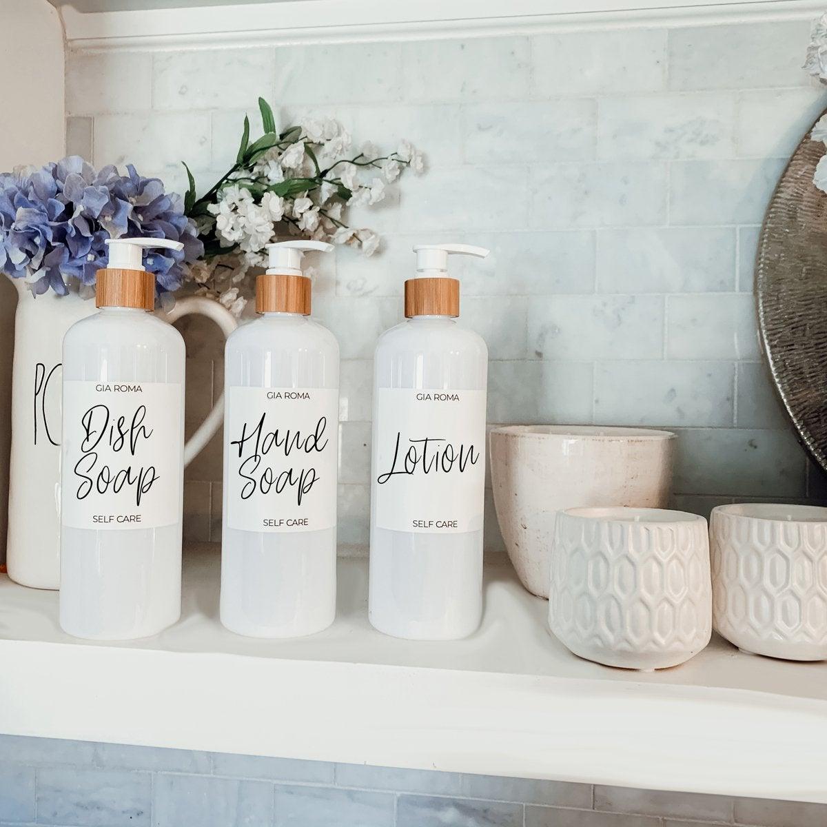16oz Plastic White Dispenser | White Label