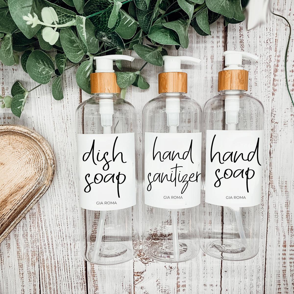 16oz Plastic Clear Dispenser | White Label