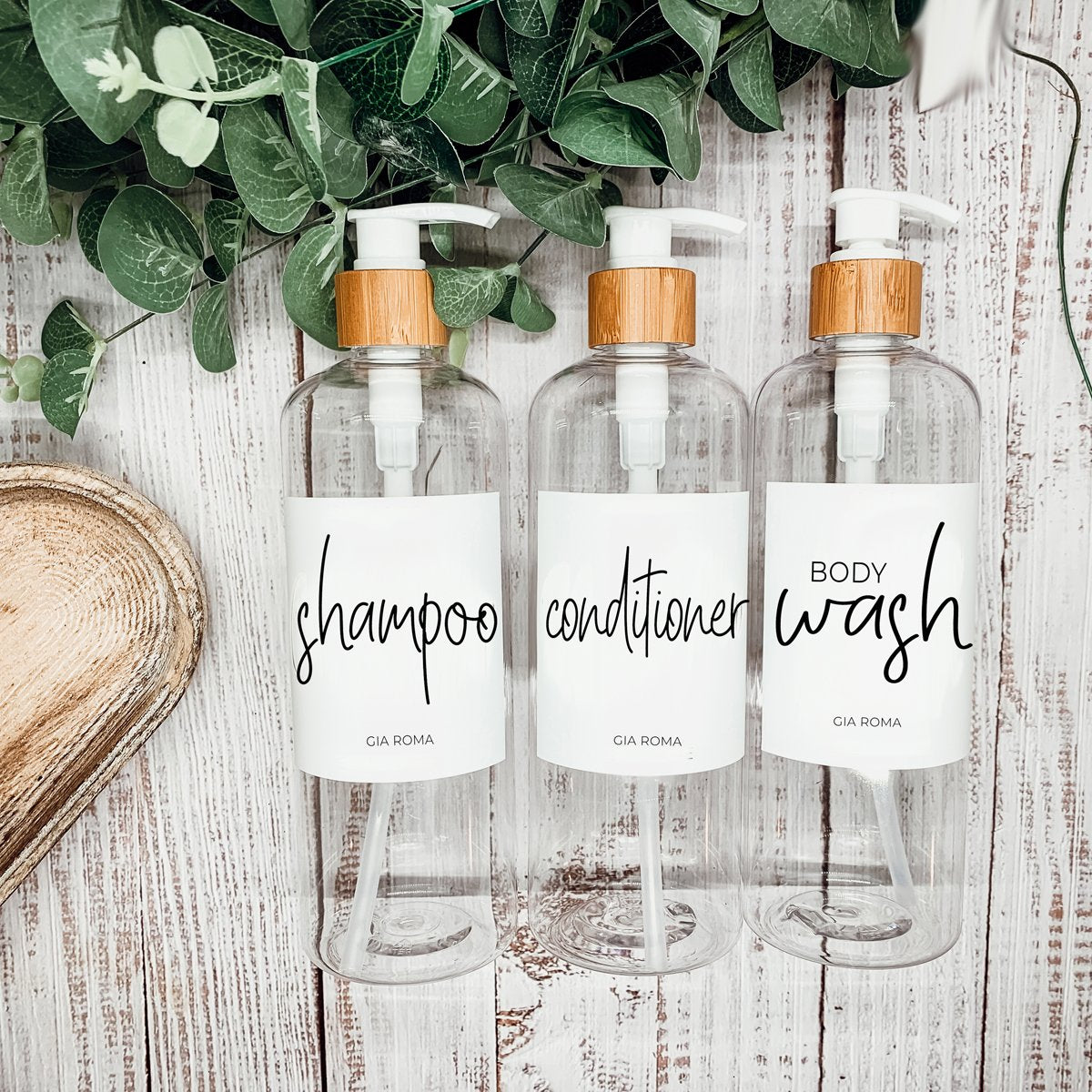 16oz Plastic Clear Dispenser | White Label