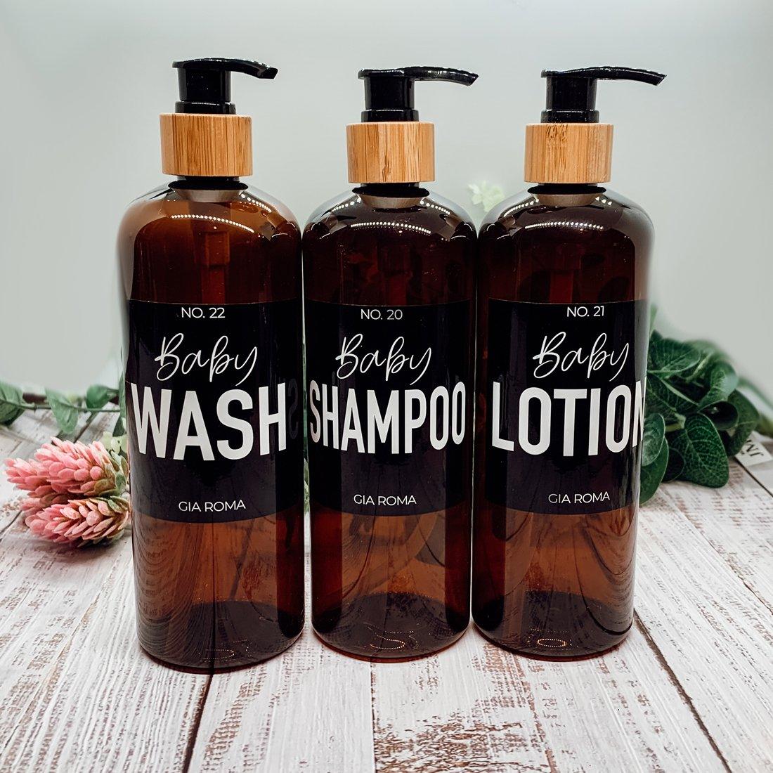 16oz Plastic Amber Dispenser | Black Label