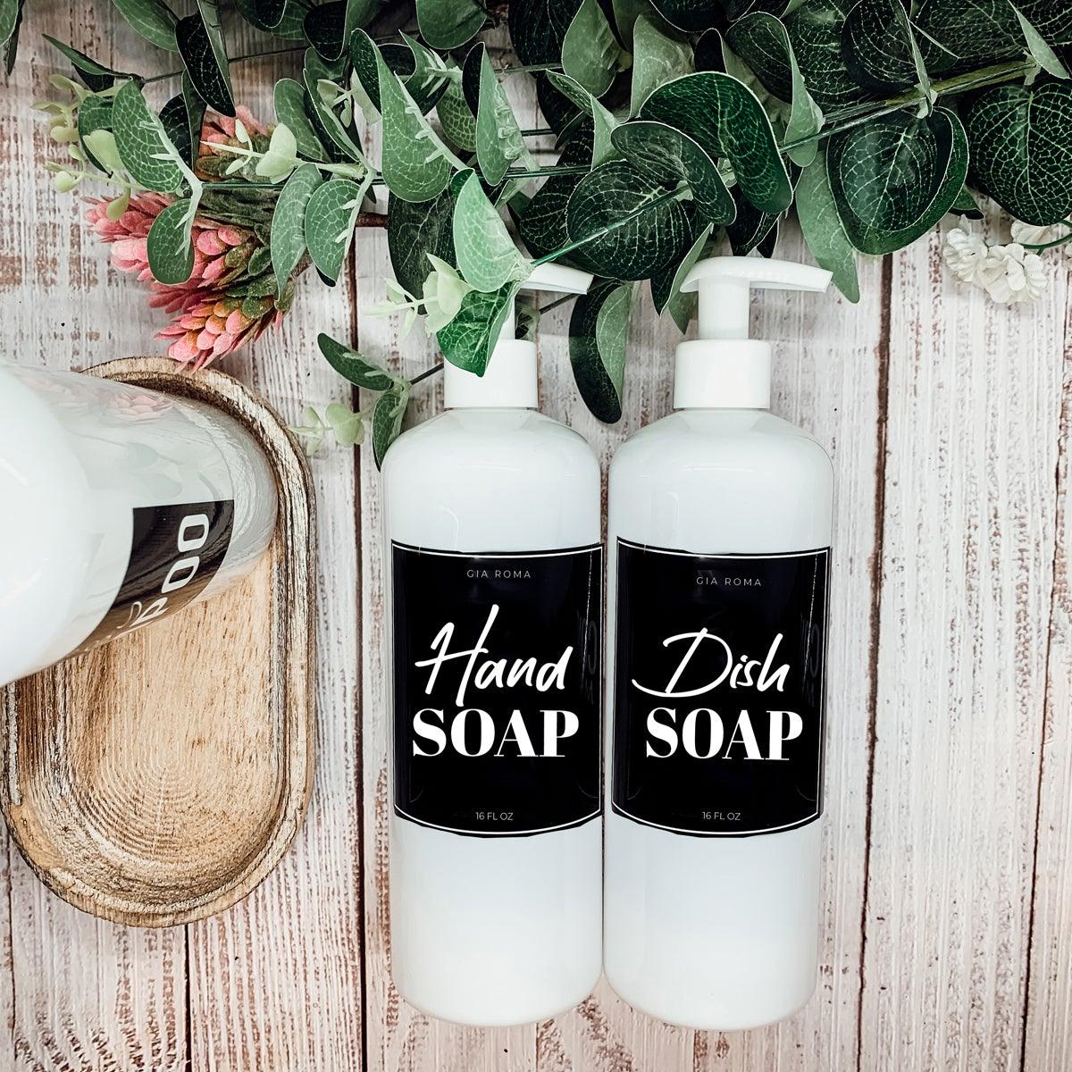 16oz Plastic White Dispenser | Black Label