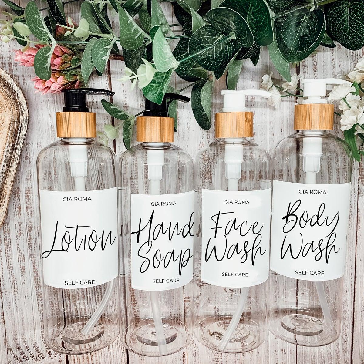 16oz Plastic Clear Dispenser | White Label