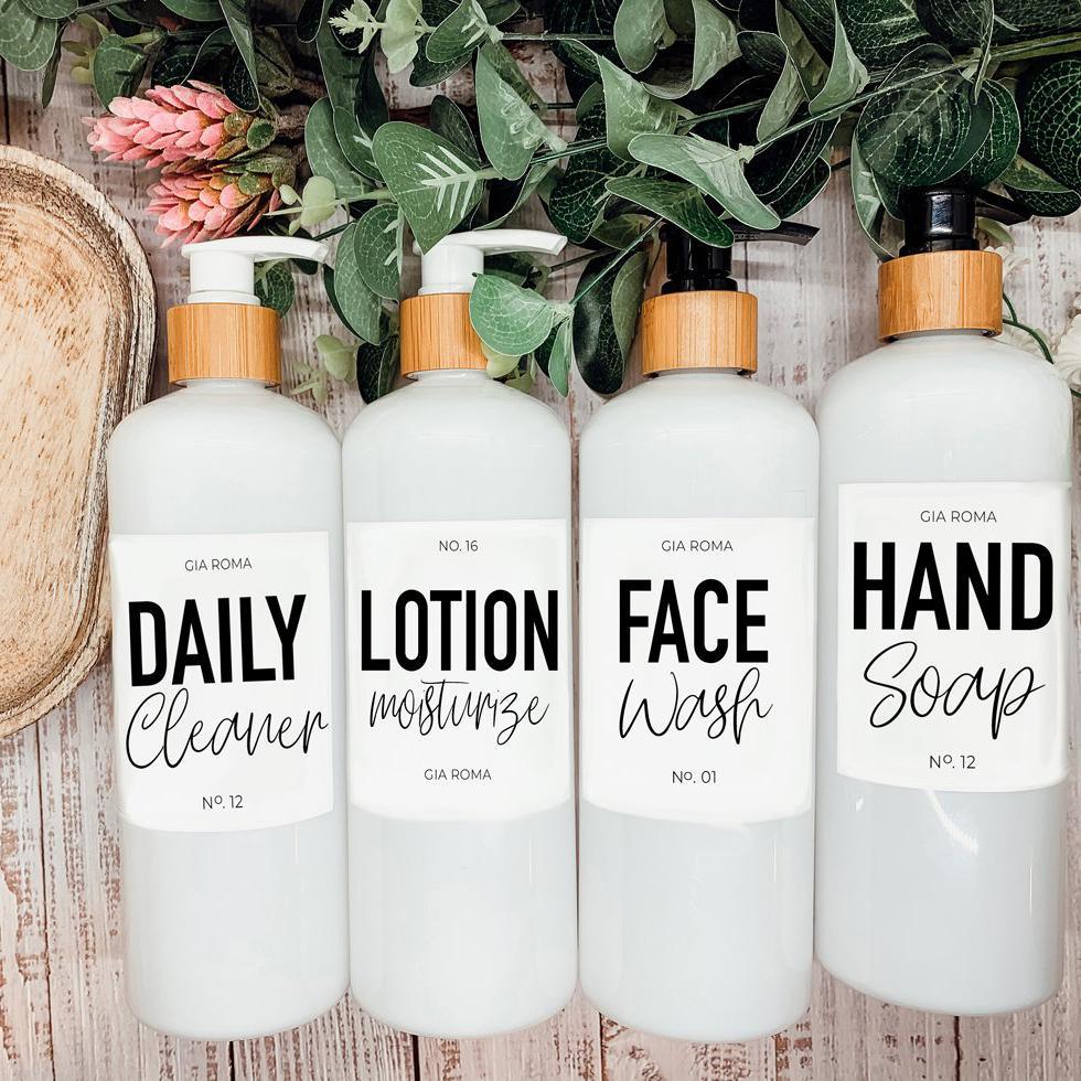 16oz Plastic White Dispenser | White Label