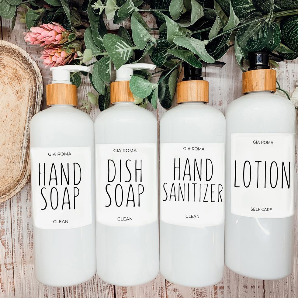 16oz Plastic White Dispenser | White Label