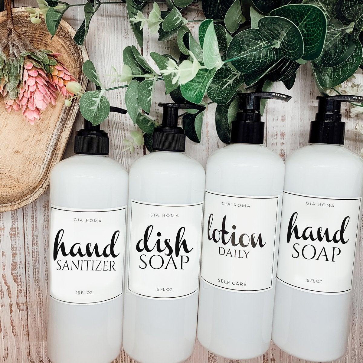 16oz Plastic White Dispenser | White Label