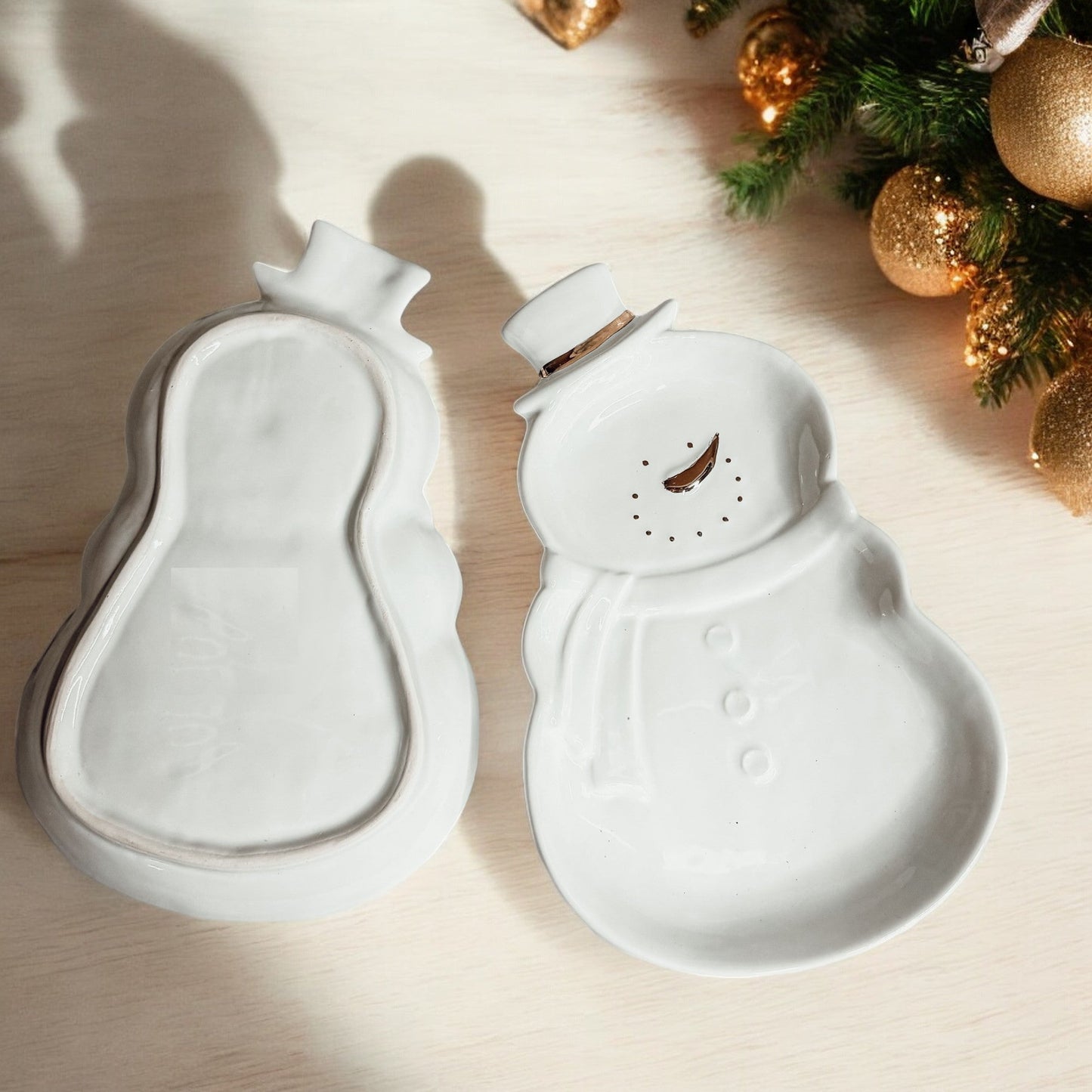 Christmas Snowman platter